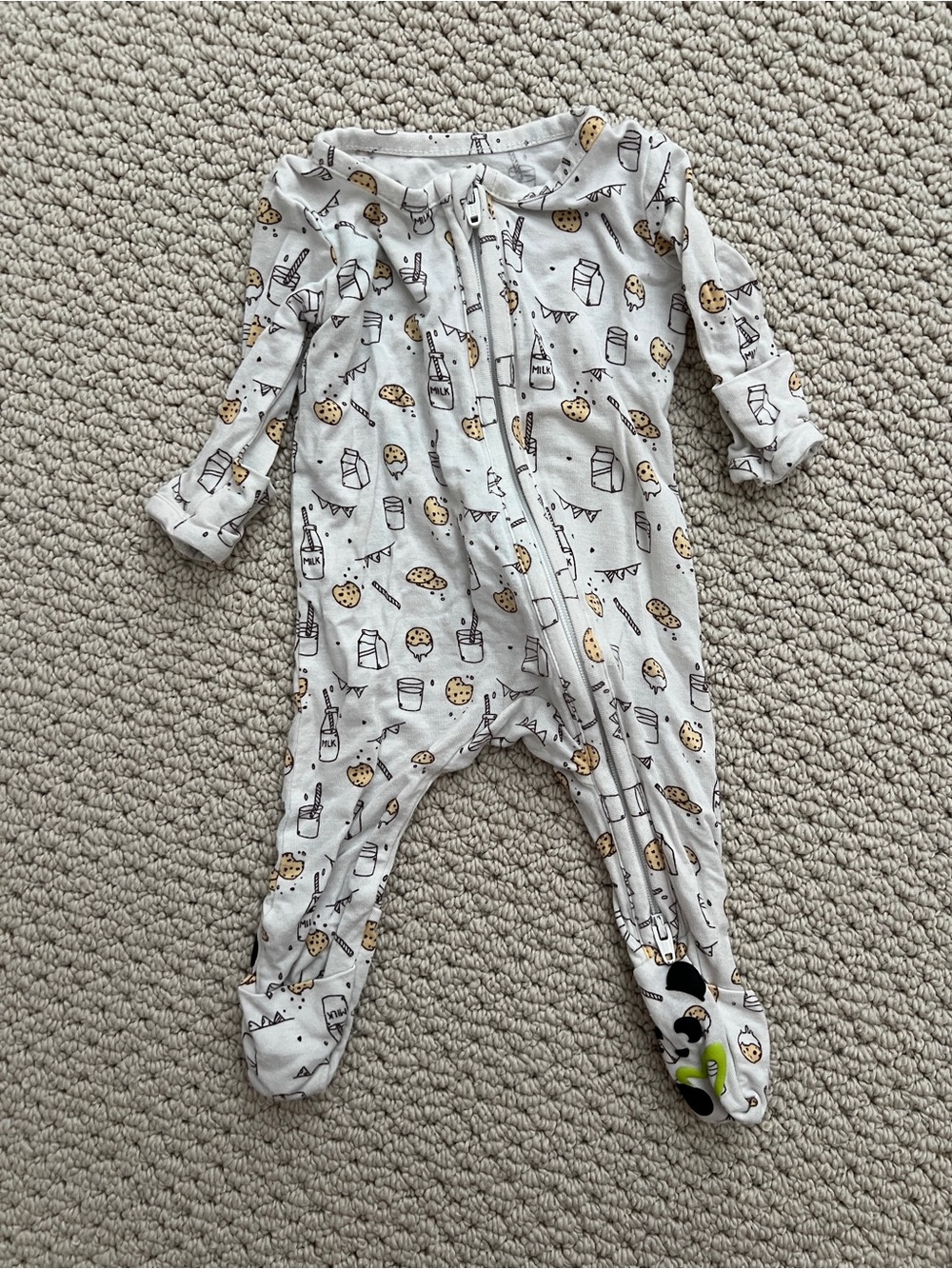 Bellabu Bear Milk & Cookies NB Jammies